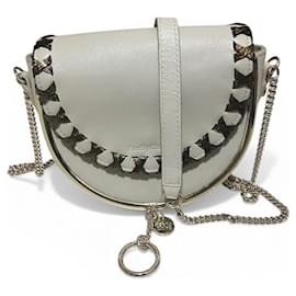 Borsa a tracolla See by Chloé Mini Mara beige in pelle