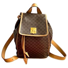Celine Macadam Triomphe PVC Leather Backpack - Céline