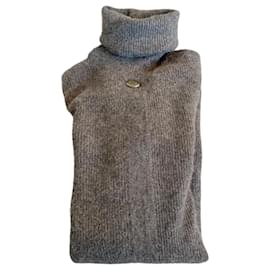 Chanel grauer Kaschmir-Rollkragenpullover