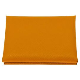 Estuche para monedas y tarjetas Calvi Duo Epsom 2 en 1 de Hermès