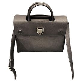 Borsa Christian Dior Diorever in pelle nera granulata