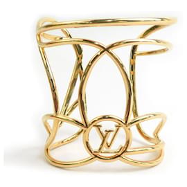 Bracciale rigido in metallo dorato Louis Vuitton