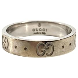18K Gold GG Logo Icon Band Ring von Gucci