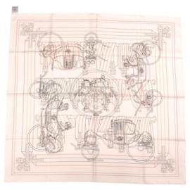 Hermes Carre 90 Ex-Libris Brodet Sangle Silk Scarf - Hermès