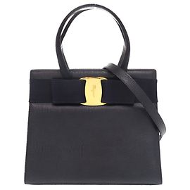 Borsa in pelle goffrata Vara Ribbon di Salvatore Ferragamo