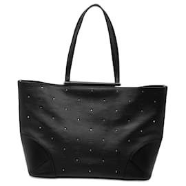 MCM Sac fourre-tout Claudia clouté en nylon Visetos noir