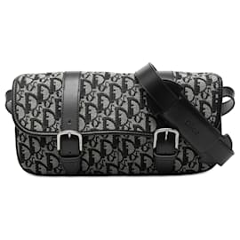 Borsa a tracolla Diorissimo Trotter in tela nera di Dior
