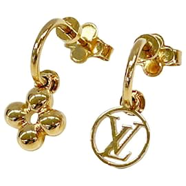 Orecchini placcati in oro Louis Vuitton