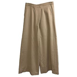Pantalones de Pierna Ancha Max Mara en Beige Camel