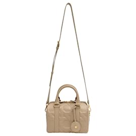 Borsa a mano Dior Groove 20 in pelle di vitello beige