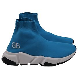 Scarpe Balenciaga Speed Trainer in poliestere blu