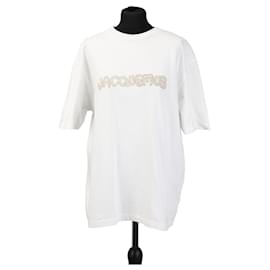 Camiseta Jacquemus Oversized Blanca con Logo de Algodón