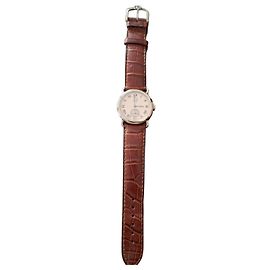 Alfred Dunhill Mechanical Watch Brown Deerskin