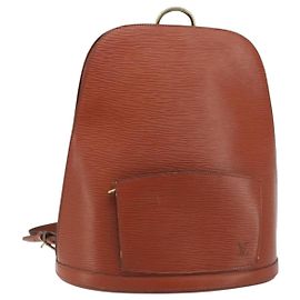 LOUIS VUITTON Epi Gobelins Rucksack Braun Kenia M52293 LV Auth bs33637