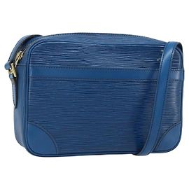 LOUIS VUITTON Borsa a Spalla Epi Trocadero 23 Blu M52305 LV Auth ka3127