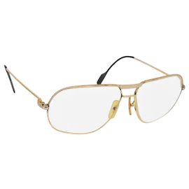 Occhiali CARTIER Trinity Occhiali metallo Tonalità oro Auth am10919