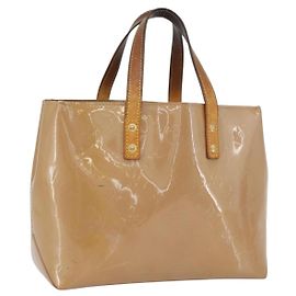 LOUIS VUITTON Borsa a Mano Monogram Vernis Reade PM Noisette M91334 LV Auth bs33919