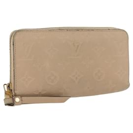Lange Zippy Geldbörse Empreinte LOUIS VUITTON Beige M61866 LV Auth bs33946