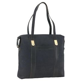 Borsa Boston in tela a nido d'ape Christian Dior blu navy Auth BSZ020