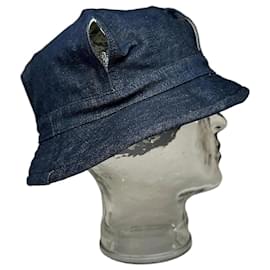 Vintage Issey Miyake Denim Hut M Blau - Autre Marque