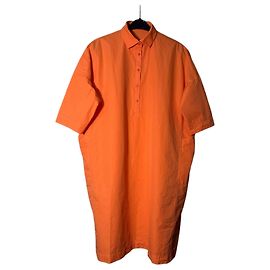 Vestido Casey-Casey February H Card Naranja Algodón
