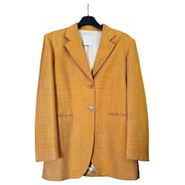 Blazer Sandro Giallo Senape a Un Bottone