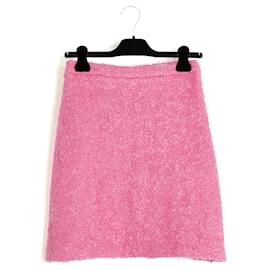 Christian Dior 2007 Falda Rosa FR36 38 Falda Boucle Galliano UK8 10 US4 6