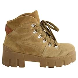 Isabel Marant Botas con cordones caqui