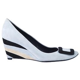 Roger Vivier Trompette Talons Compensés Noirs à Boucle