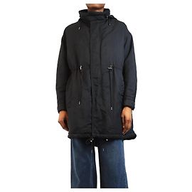 Mcq Navy Kapuzenparka aus Nylon - Größe UK 6