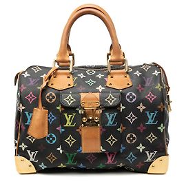 Louis Vuitton Speedy 30 Monograma Multicolor Negro