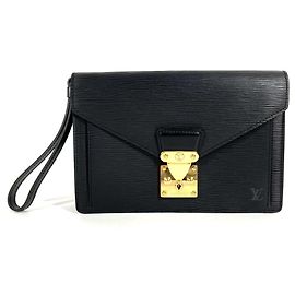 Borsa Clutch Dragonne Pochette Sellier Epi Louis Vuitton