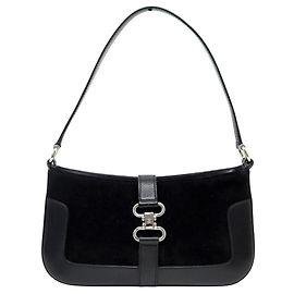 Céline BORSA Hobo CELINE NUOVA VINTAGE IN PELLE E SUEDE NERA CON MANICO A SPALLA