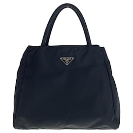 Prada Nylon Tessuto Logo Tote Bag