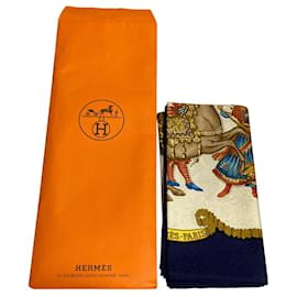 Hermès LES FETES DEL RE SOLE 90 Sciarpa in Seta