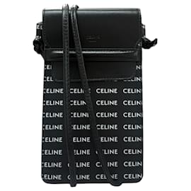 Borsa a spalla in pelle con stampa logo Celine - Céline