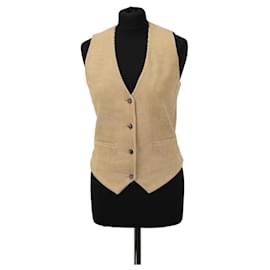 Gilet Chloé in velluto a coste marrone