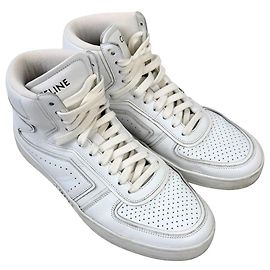 Sneaker alte bianche in pelle Céline CT-01 "Z"