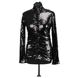 Top de algodón con lentejuelas Isabel Marant Milana negro