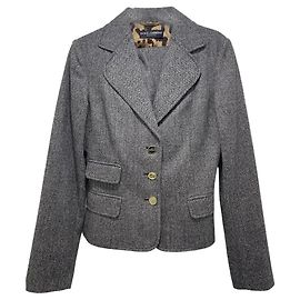 Conjunto de blazer e saia Dolce & Gabbana cinza cashmere e lã