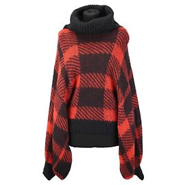 Emporio Armani Rollkragenpullover aus Wolle in Rot