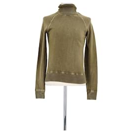 Saint Laurent Khakifarbener Wollpullover