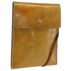 LOUIS VUITTON Borsa a spalla Kenmare Monogram Vernis Grigio M91060 LV Auth ep13763