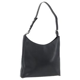Borsa a Spalla Vala in Pelle Nera Salvatore Ferragamo Auth 174573