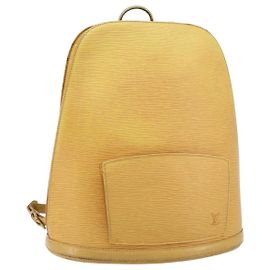 LOUIS VUITTON Sac à dos Epi Gobelins Jaune M52299 LV Auth 170960