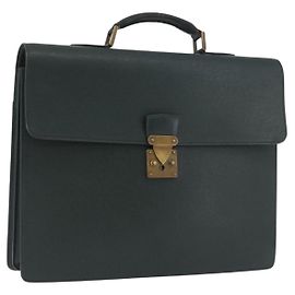 LOUIS VUITTON Taiga Serviette Moskova Aktentasche Épicea M30034 LV Auth BSZ191
