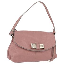 Chloé Chloe Lily Schultertasche aus Leder 2way Rosa Gold Auth 173695
