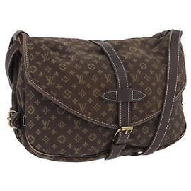 LOUIS VUITTON Borsa a Spalla Monogram Idylle Saumur PM Marrone M95227 Auth ep13645
