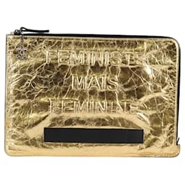 Pochette Femminile Chanel in Pelle Crepata Grande