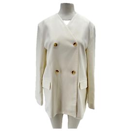 Autre Marque Blazer bianco Jalca in lino LOULOU DE SAISON